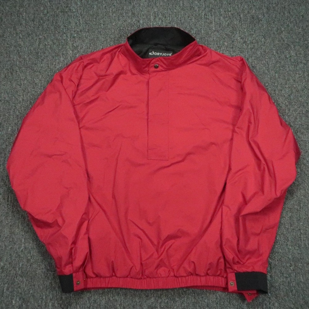 FootJoy Jacket Mens‎ Extra Large Red DryJoys Full Zip Golf Rain Coat Lined XL